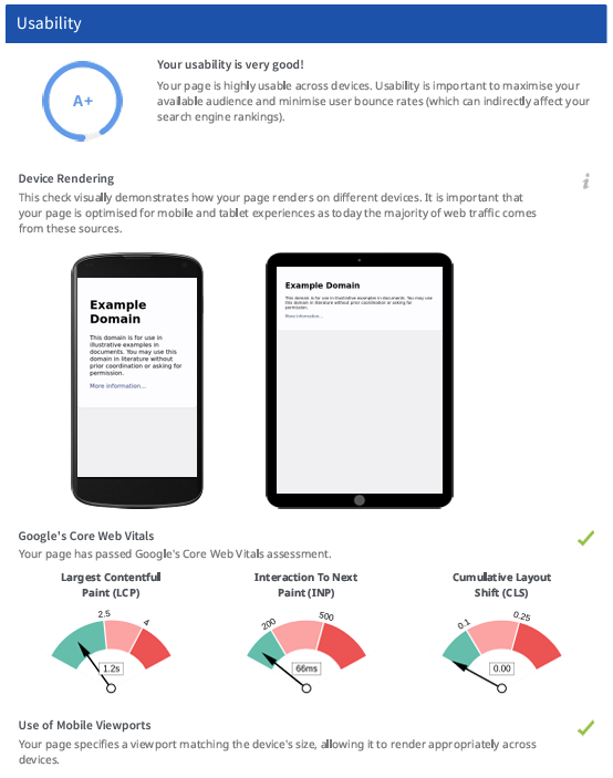 Brugervenlighed SEOptimer Audit Report